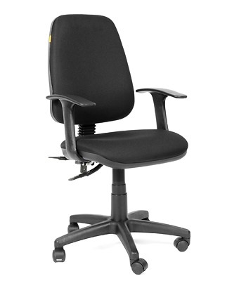 Компьютерное кресло CHAIRMAN 661 Ткань стандарт 15-21 черная в Ишиме - изображение