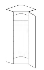 Шкаф-гардероб ГБ-3 600х600х1975 мм в Тюмени