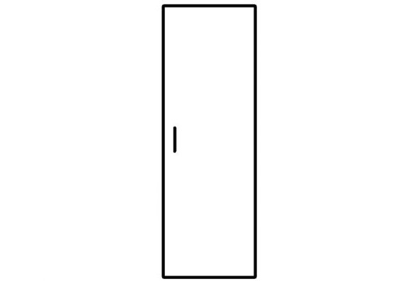 ДГ-1 Дверь гардероба ГБ-1 514х18х1900 мм в Тюмени - изображение