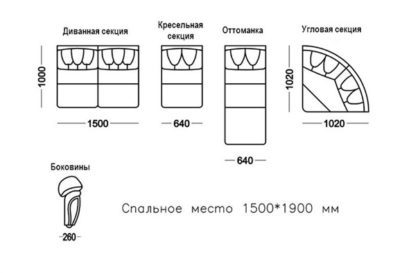 Угловая секция, Элита 21 Д в Заводоуковске - изображение